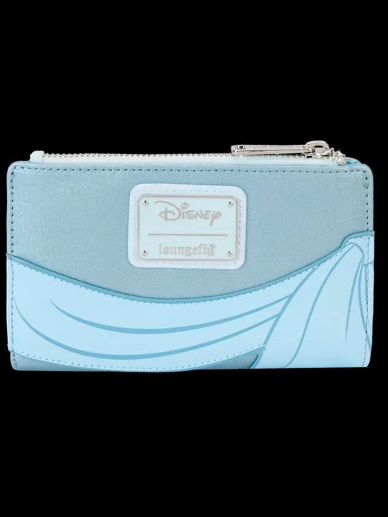 Loungefly: Disney The Princess and the Frog Tiana Blue Gown Glitter Wallet *NWT* - Picture 3 of 4